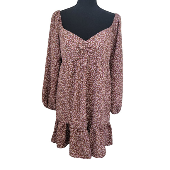 Lily Rose Dress Ditsy Floral Longsleeve Small Boho Retro Cottage Knee Length NWT - Picture 1 of 9
